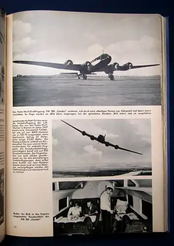 Faerber,Burda Fünfzig Jahre Motorflug 1953 Geschichte Technik Kunst js