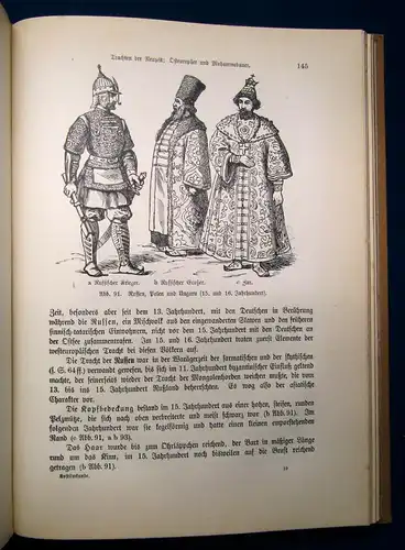 Quincke Handbuch der Kostümkunde 1908 459 Kostümfiguren Geschichte js