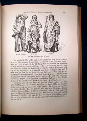 Quincke Handbuch der Kostümkunde 1908 459 Kostümfiguren Geschichte js