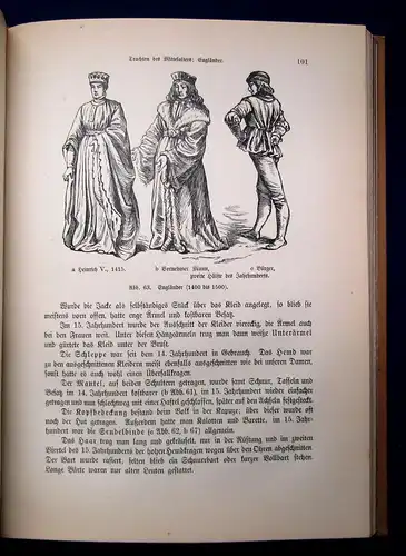 Quincke Handbuch der Kostümkunde 1908 459 Kostümfiguren Geschichte js