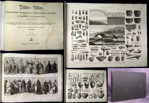 Bilder-Atlas Ikonographische Encyclopädie der Wissenschaften Bd.6+7 Ergänzung j
