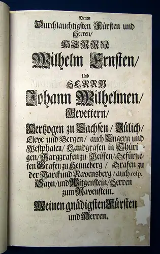 Müller Des Chur- und Fürstlichen Hauses Sachsen Anno 1400. bis 1700. Geschichte
