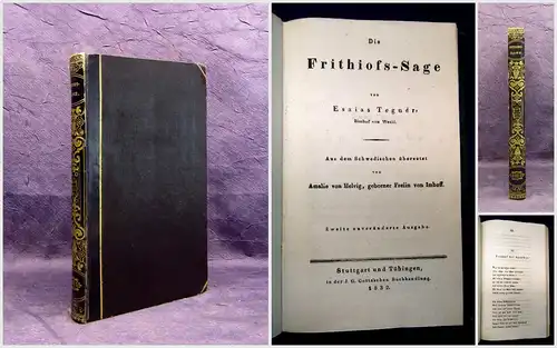 Tegner Die Frithiofs-Sage 1832 Literatur Sagen Geschichten Biedermeier Hldr mb