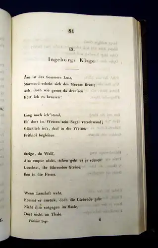 Tegner Die Frithiofs-Sage 1832 Literatur Sagen Geschichten Biedermeier Hldr mb