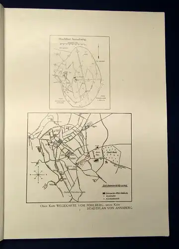 Deutsche Berge Pöhlberg und Annaberg Band 1, 1925 Bildband Georgraphie js