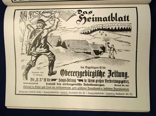 Deutsche Berge Pöhlberg und Annaberg Band 1, 1925 Bildband Georgraphie js