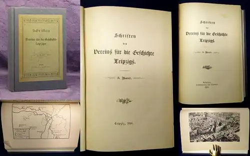 Schriften des Vereins für die Geschichte Leipzigs Sammelband Bd.5-7 1869-1904 js