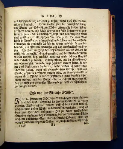 Schlesische Edicten Sammlung 1745-1747 Geschichte Theologie 2. Band apart mb