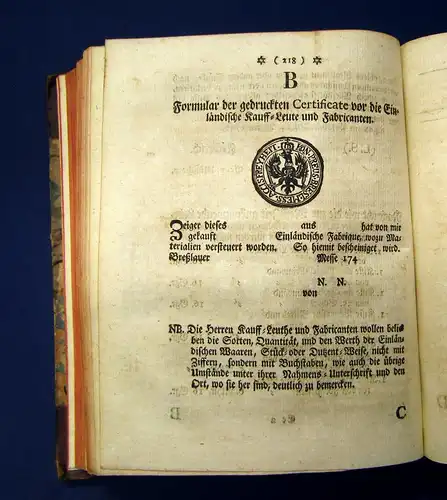 Schlesische Edicten Sammlung 1745-1747 Geschichte Theologie 2. Band apart mb