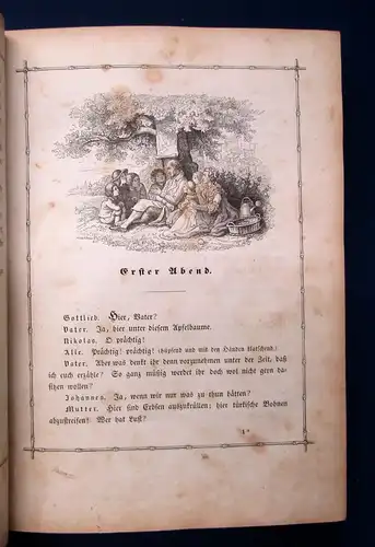 Campe Robinson der Jüngere Ein Lesebuch für Kinder 2 in 1 1848 Ludwig Richter j