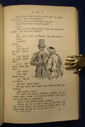 Karl May Fehsenfeld Blau 1908 Bd. 1 Durch die Wüste 6.-10.Tausend Erzählung js