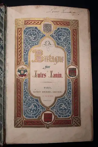 Janin Jules La Bretagne 1844 Ortskunde Belletristik Literatur js