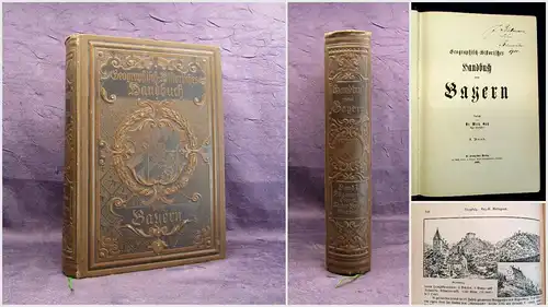Götz Geographisch-Historisches Handbuch von Bayern 1.Bd 1895 Geschichte mb