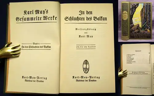 Karl May's Gesammelte Werke Bd. 4 "In den Schluchten des Balkan"Erzählung 1930 j