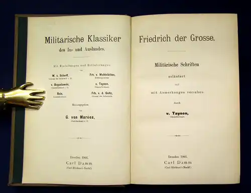 Taysen Friedrich der Grosse Militärische Klassiker des In-und Auslandes 1901 mb