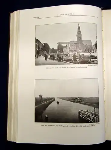 Gerbing Das Erdbild der Gegenwart Erster Band 1926 104 Tafeln 15 Kunstbeilagen m