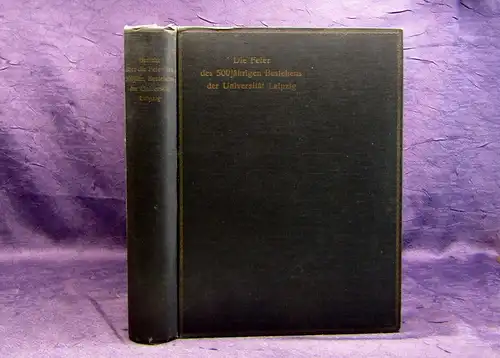 Binding Die Feier des Fünfhundertjährigen Bestehens der Universität Leipzig 1910