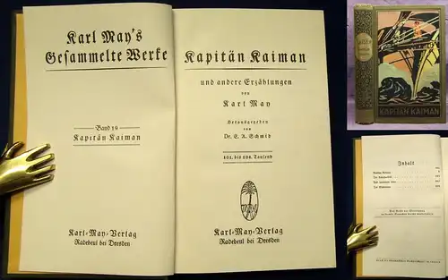 Karl May's Gesammelte Werke Bd.19 "Kapitän Kaiman" um 1933 Abenteuer js