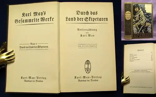 Karl May's Gesammelte Werke Bd. 5 "Durch das Land der Skipetaren" um 1930  js