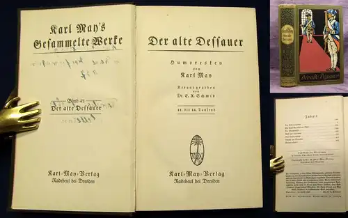 Karl May's Gesammelte Werke Bd.42 "Der alte Dessauer" um 1930 Abenteuer js