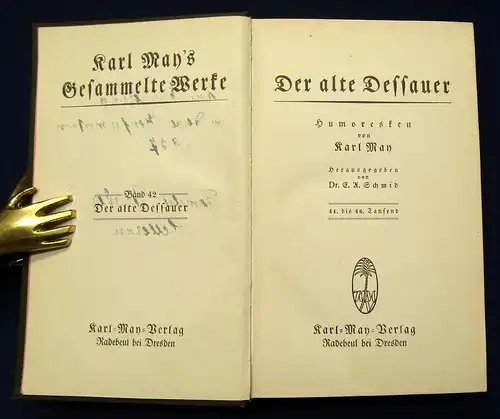 Karl May's Gesammelte Werke Bd.42 "Der alte Dessauer" um 1930 Abenteuer js