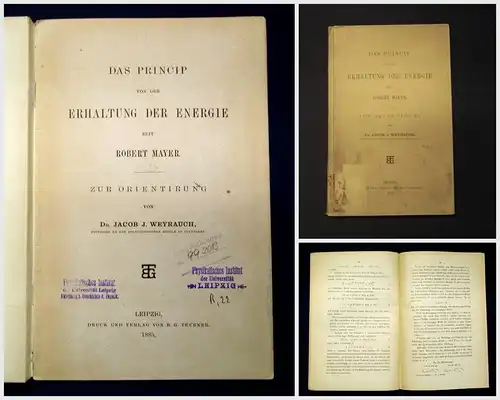 Weyrauch Das Princip von der Erhaltung der Energie seit Robert Mayer 1885 js