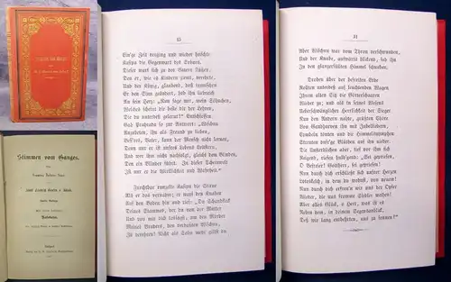 Schack Stimmen vom Ganges Sammlung indischer Sagen 1877 Gedicht im Anhang js