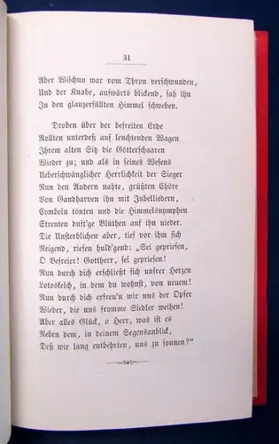 Schack Stimmen vom Ganges Sammlung indischer Sagen 1877 Gedicht im Anhang js