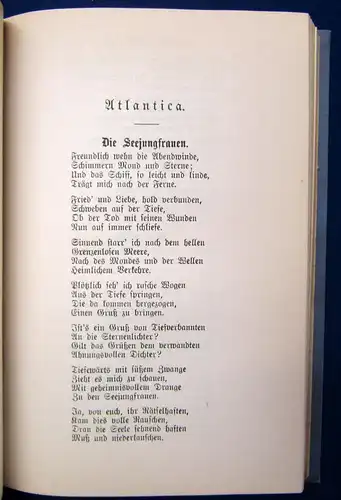 Lenau Nicolaus Gedichte um 1900 Klassiker dekorativer Leinen Literatur js