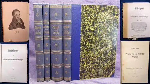 Schriften des Vereins für die Geschichte Leipzigs 1-4 komplett 1872 Wissen js