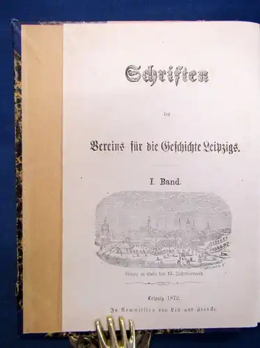 Schriften des Vereins für die Geschichte Leipzigs 1-4 komplett 1872 Wissen js