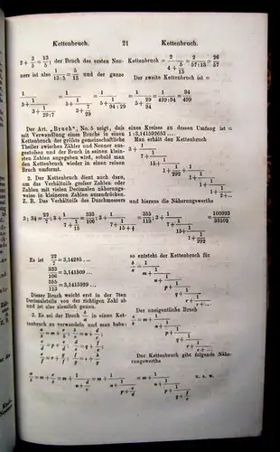 Hoffmann Mathematisches Wörterbuch Alphabetisch Mischauflage 1858-1861 js