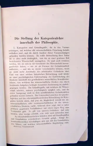 Höffding Der Totalitätsgbegriff Eine erkenntnistheoretische Untersuchung 1917 js