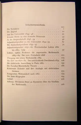 C. A. Bjerknes Sein Leben und seine Arbeit 1933 Bildband Halbpergament js