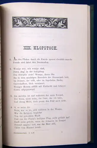 Lehmann Sentenzenschatz aus Dichtern und Denkern aller Zeiten 1881 Lyrik js