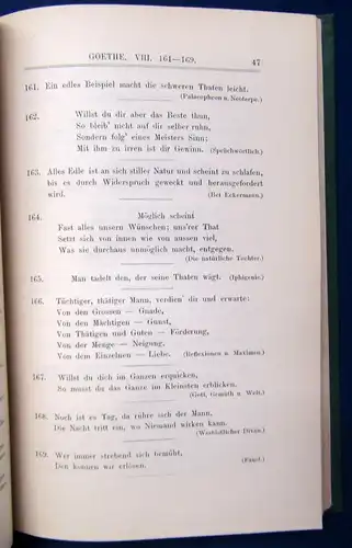 Lehmann Sentenzenschatz aus Dichtern und Denkern aller Zeiten 1881 Lyrik js