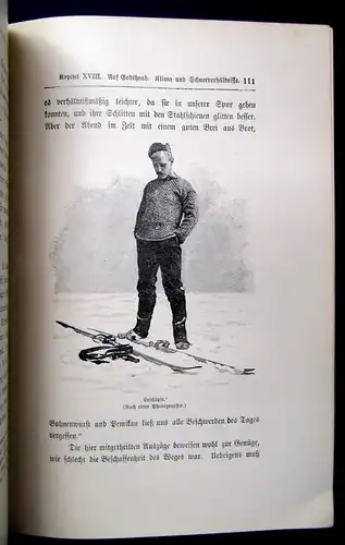 Nansen Auf Schneeschuhen durch Grönland 2.Bd. apart 1898 selten Abenteuer js