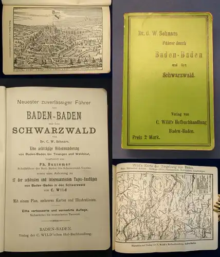 Schnarchs Führer von Baden-Baden und dem Schwarzwald um 1900 Ausflüge js