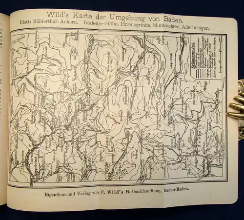 Schnarchs Führer von Baden-Baden und dem Schwarzwald um 1900 Ausflüge js