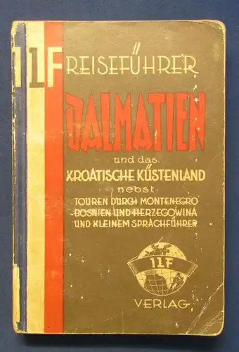 Sieber Führer durch Dalmatien u. das Kroatische Küstenland 1929 8 Karten js