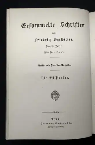 Gerstäcker, Friedrich Gesammelte Schriften Bd.27 Die Millionäre um 1900 js