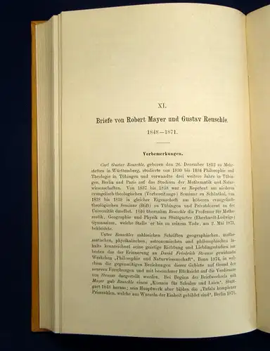 Mayer Robert Kleinere Schriften und Briefe 1893 nebst Mittheilungen Lyrik js