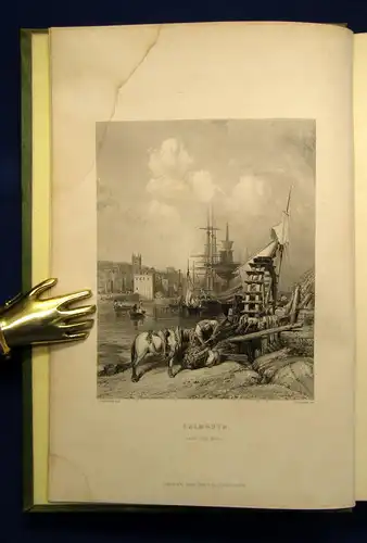 Stanfield Stanfield´s Coast Scenery 1844 England Ansichtenwerk Frankreich mb