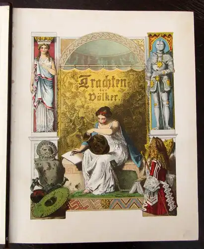 Kretschmer Die Trachten der Völker Vom Begin der Geschichte Bildband 1906  js