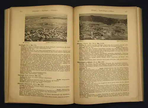 Horn Die deutschen Heimatführer Bd.5 Württemberg Hohenzollern 1900 js