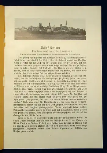 Bachmann Schloß Stolpen Heft 3- 4, Band XX, um 1900 Heimatschutz Sachsen js