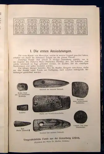 Glasewald Chronik der Stadt Gößnitz 1910 Ortskunde 92 Abb. 3 Stadtpläne js