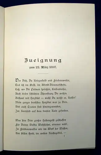 Köppen Wilhelm der Große o.J. um 1897 Geschichte Gedichte