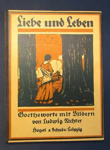 2 Bücher ill. von Ludwig Richter um 1910 Liebe u. Leben,m Im Maien Volkslieder j