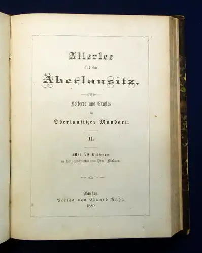 Allerlee aus dar Äberlaußitz 1882 Belletristik Klassiker Gedichte Romane mb